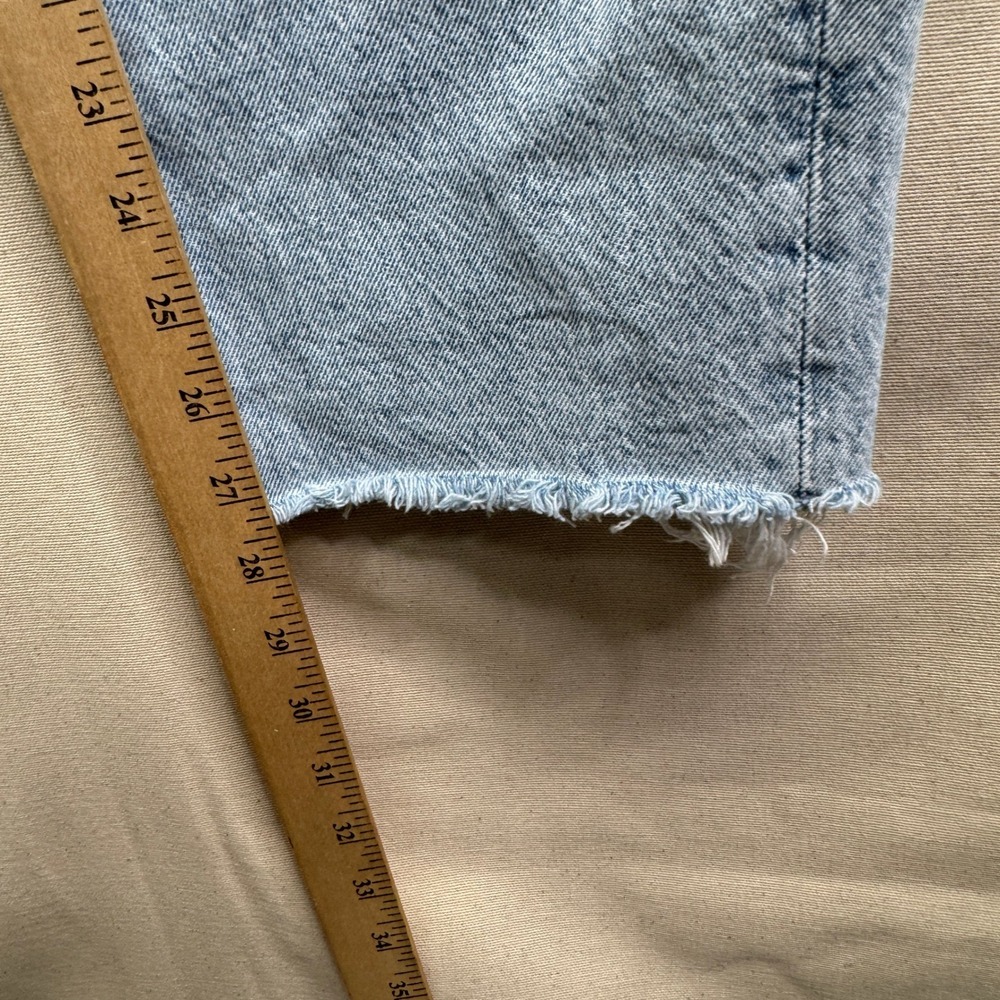 H&M &Denim Boyfriend Jeans 18 Light Wash Distressed‎ Grunge Streetwear 5856 - Picture 7 of 13